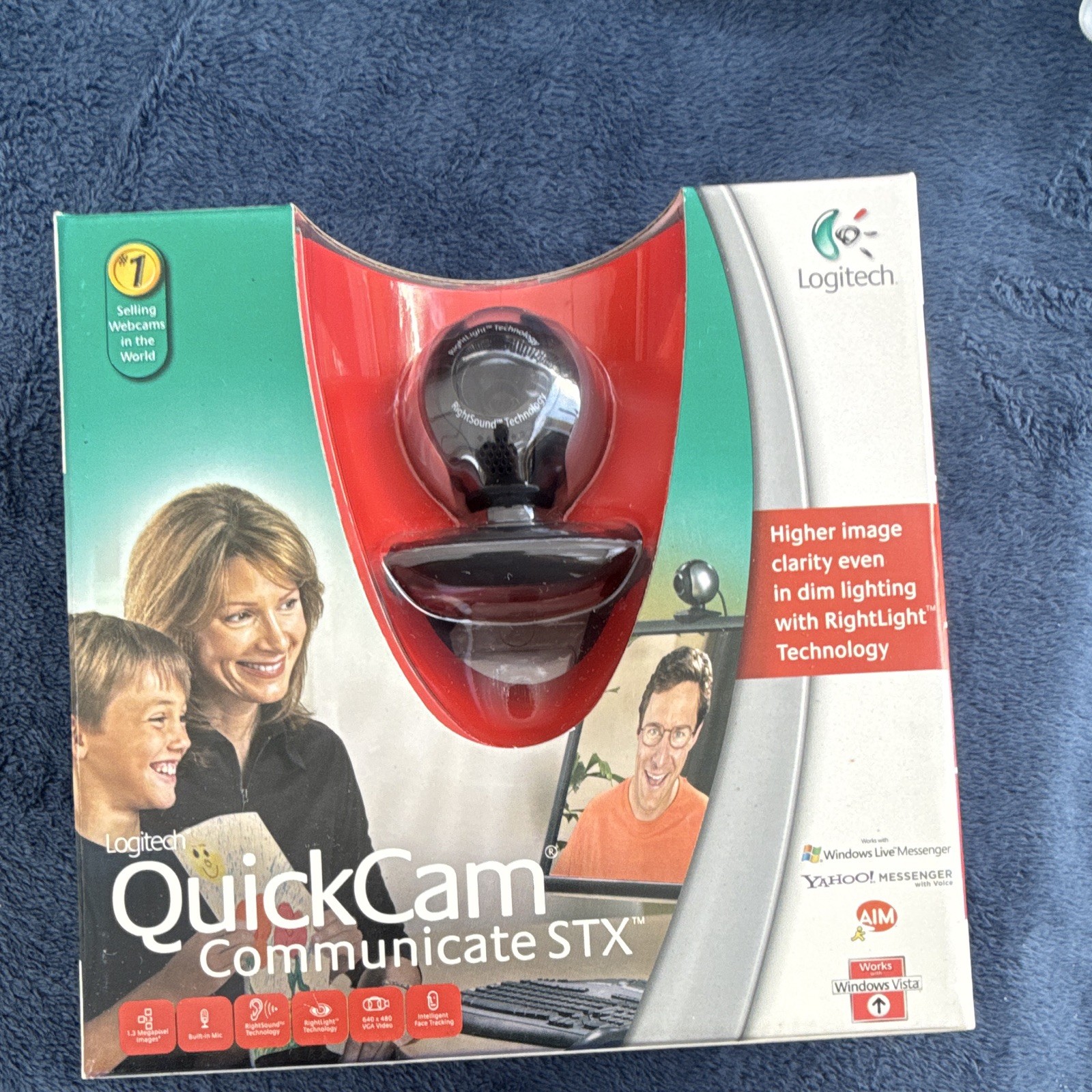 Logitech QuickCam Communicate STX USB Webcam Vintage PC Windows XP 960 Series