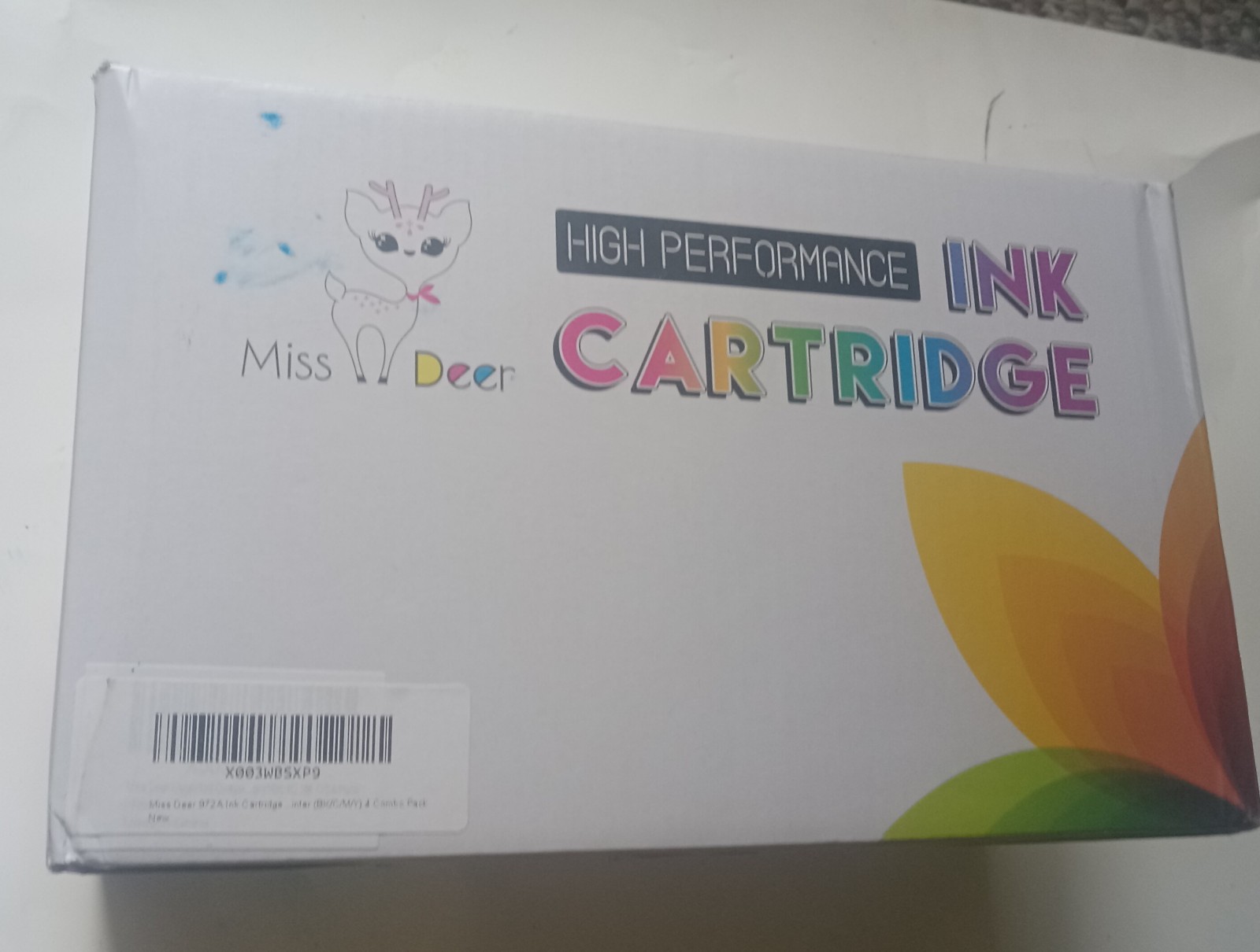Miss Deer Compatible HP 972A Ink Cartridge Set (4-Pack) For HP PageWide Pro 577d