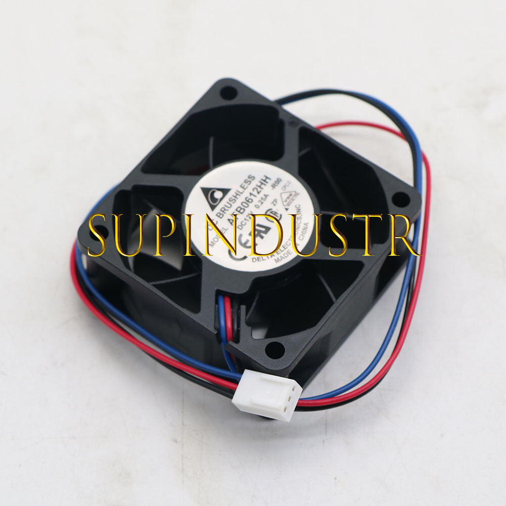 .1Pcs AFB0612HH-R00 Daul ball  Alarm cooling fan DC12V 0.25A 3wire 60×60×25mm