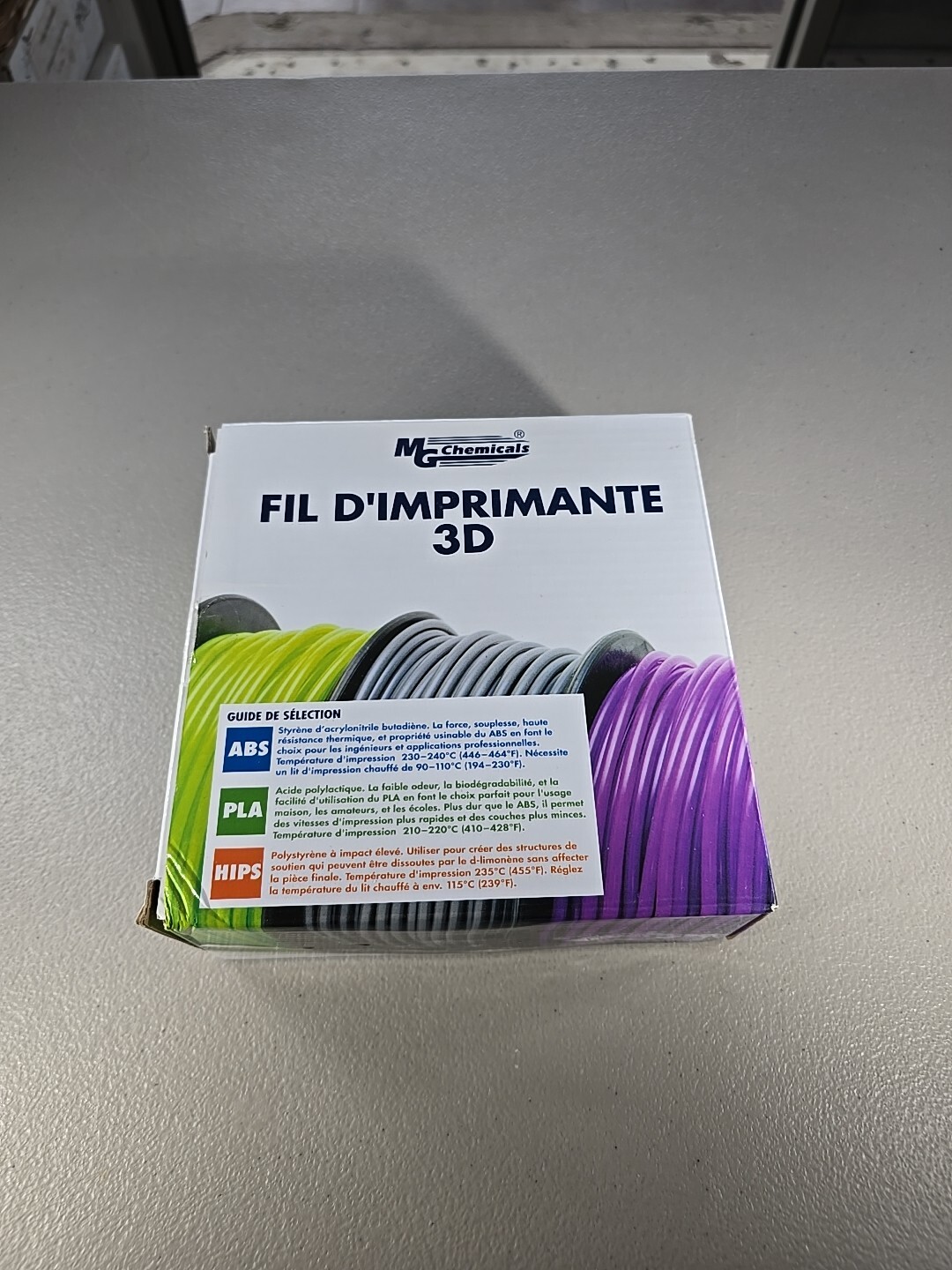 MG Chemicals Premium 3D Printer Filament Spool Wood 1.75mm .5kg WOOD17W5