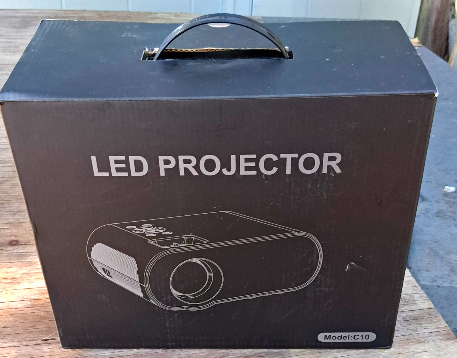 HOMPOW C10 LED Projector 720p Native 1080p Support 9500 Lumens HDMI USB VGA