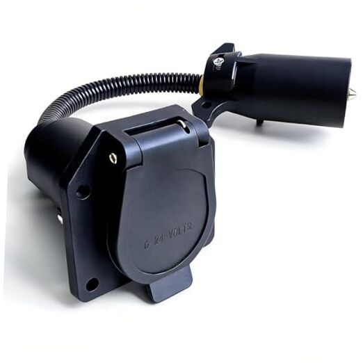 7-Way RV Camera Adapter with Power Switch, Compatible with Furrion Vision S