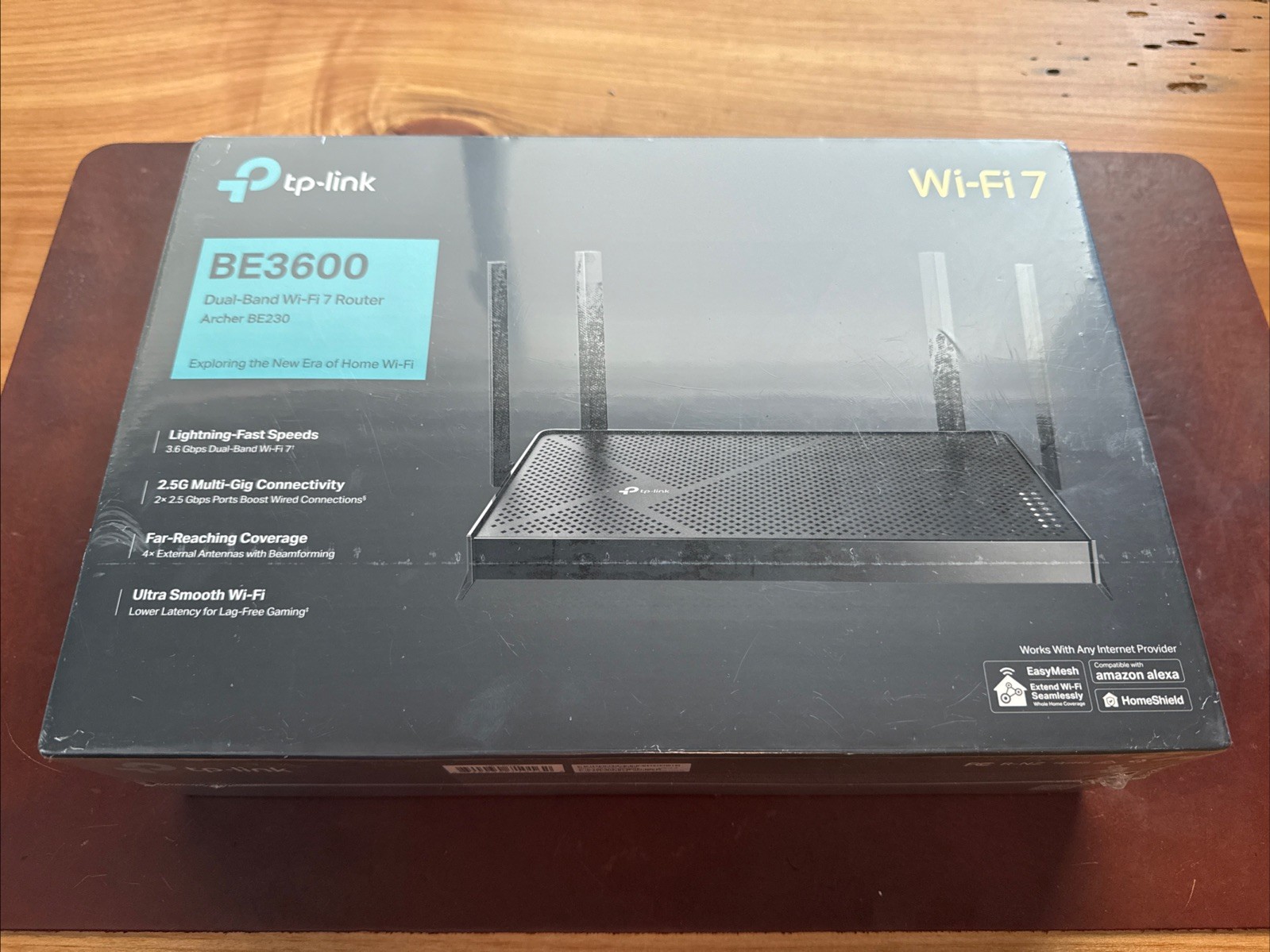 New TP-Link Archer BE230 3.6 Gbps Dual Band with 2.5 Gbps Ports Router - SEALED