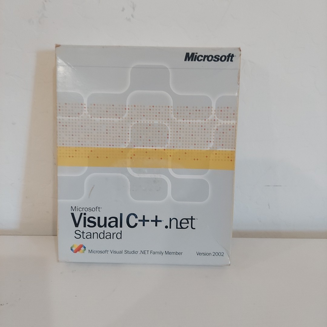 Microsoft Visual C++ .NET Standard Edition 2002 RARE Plus Plus *Tested & VGC*