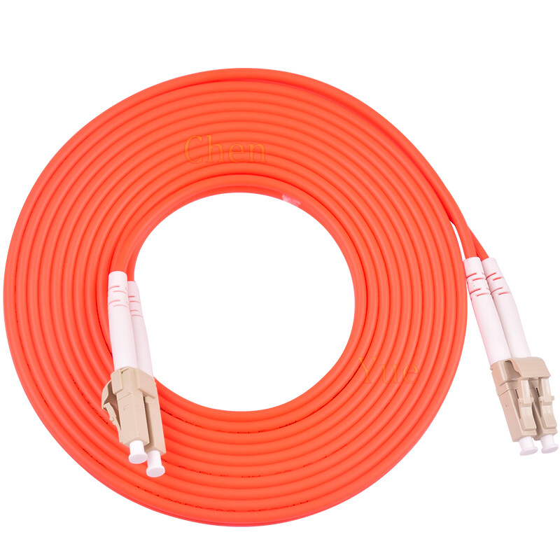 20m LC UPC to LC UPC Duplex 50/125 OM2 Multimode Fiber Optic Patch Cord Cable