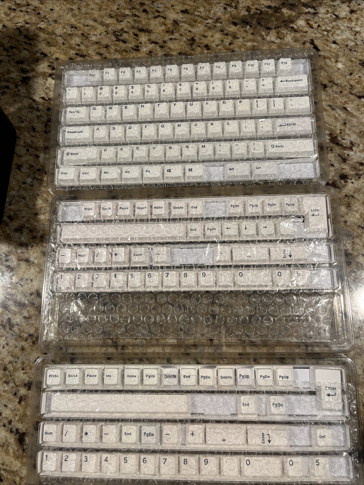 DROP Robo Cherry Profile PBT Dyesub Keycaps Black On White Base