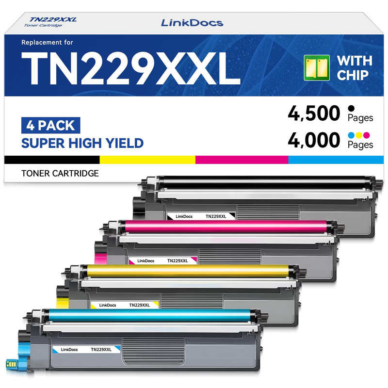 Linkdocs Tn229Xxl Super High Yield Compatible Toner Cartridge Replacement For