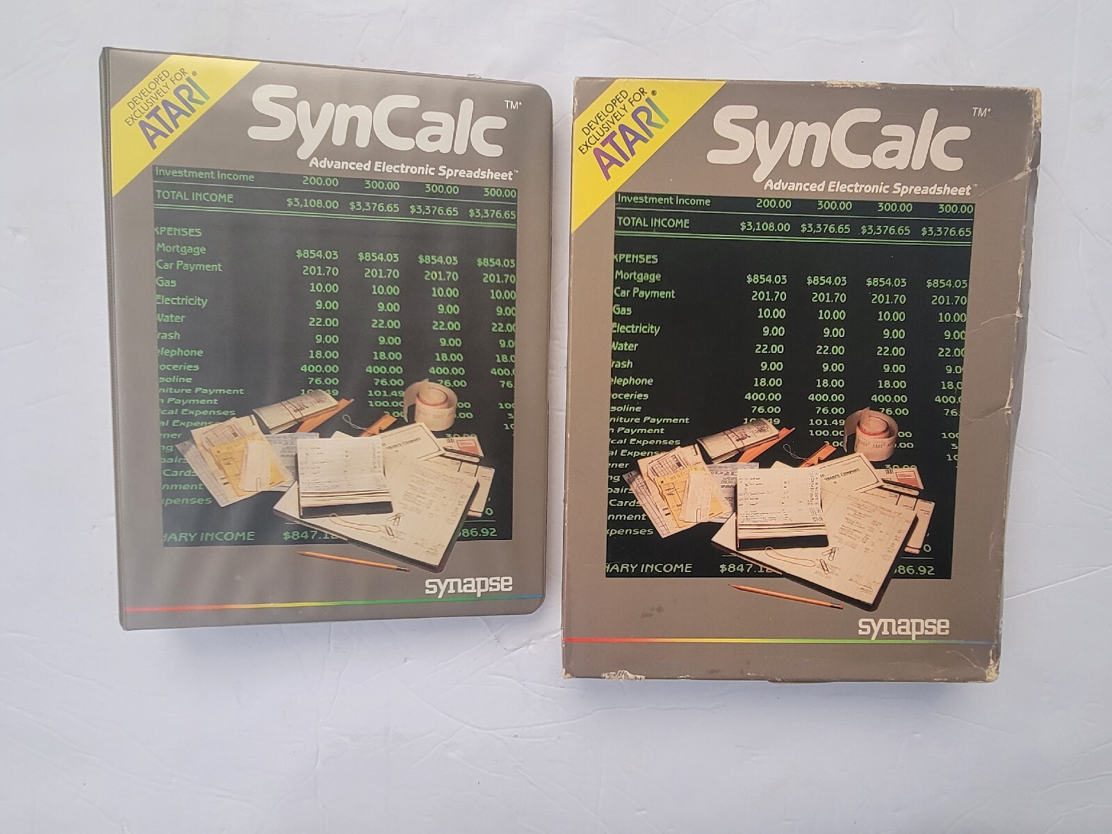 SynCalc Advanced Electronic Spreadsheet 1985