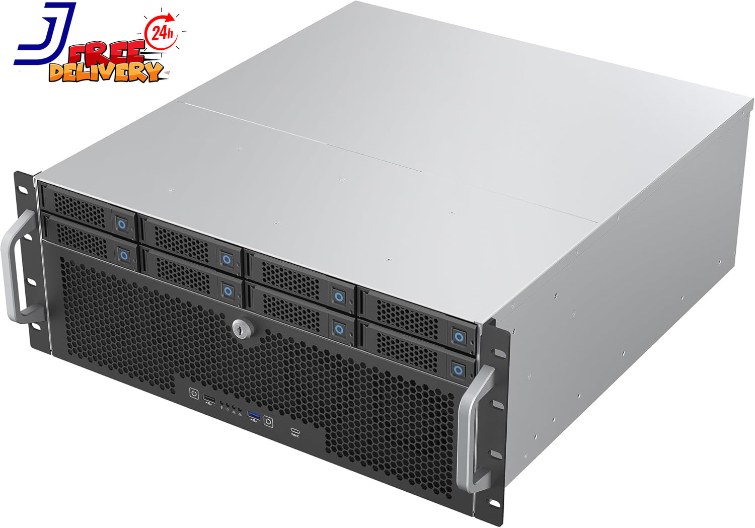 4U Rackmount Server Chassis Server Chassis Supports up to 8 3.5" 12Gbps Hot Swap