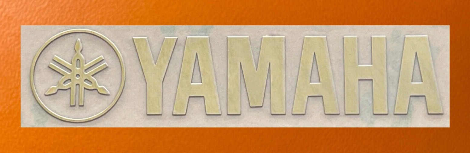 1 pcs Sticker for YAMAHA Golden Color Mirror Logo Decal Badge 2" Wide