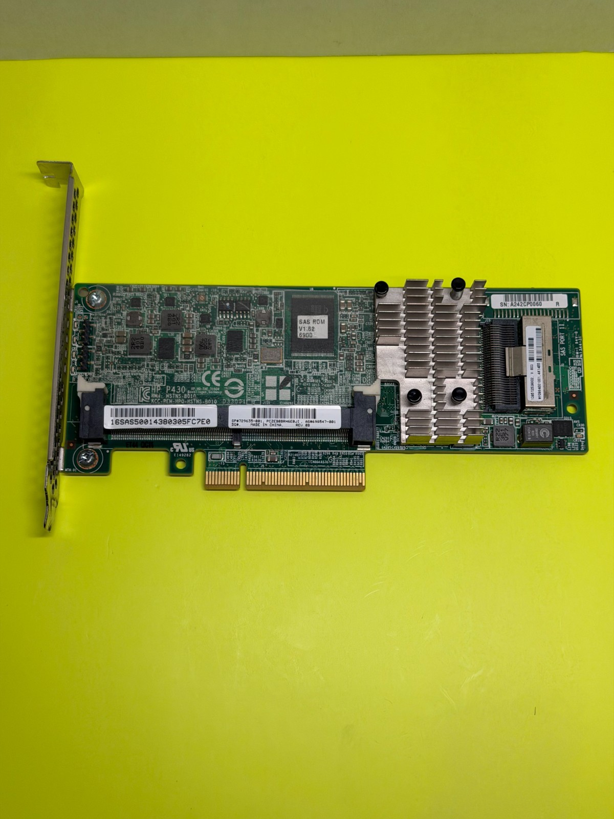 HP P430 729635-001 Smart Array 6Gb/s SAS Raid Controller Card W/ 2Gb Cache FBWC 