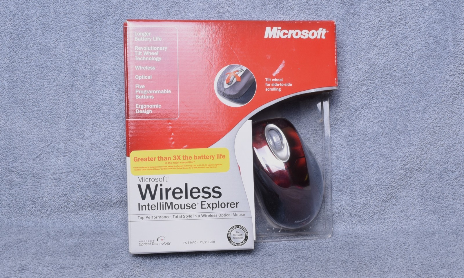 Microsoft Wireless IntelliMouse Explorer Model 1007 1009 M0 118207