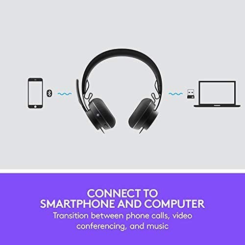 LOGITECH ZONE WIRELESS CERTIFIED FOR MICROSOFT TEAMS BLUETOOTH -  GRAPHITE