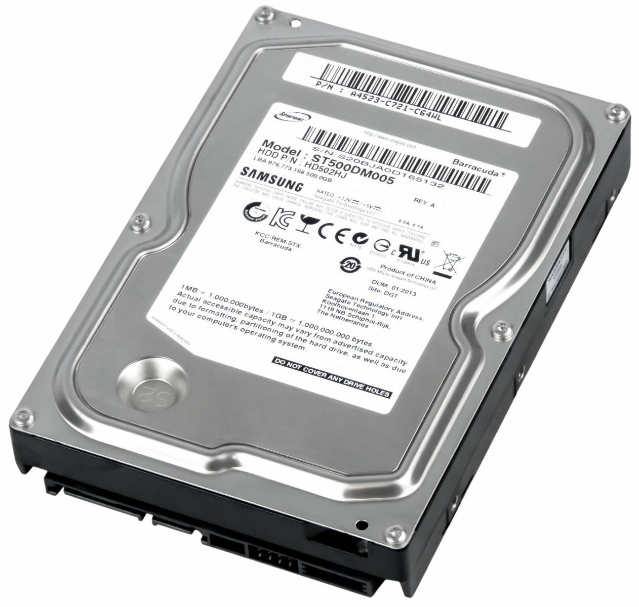 HARD DRIVE SAMSUNG SpinPoint F3 ST500DM005 500GB 7.2K 16MB SATA II 3.5''