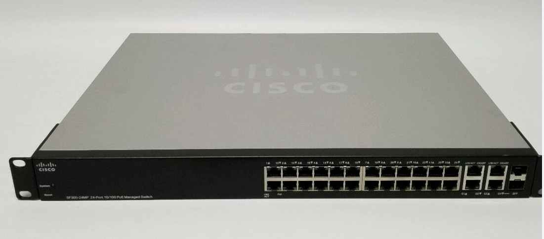 Cisco SF300-24MP 10/100 PoE  Managed Network Switch++PLEASE READ DESCRIPTION++++