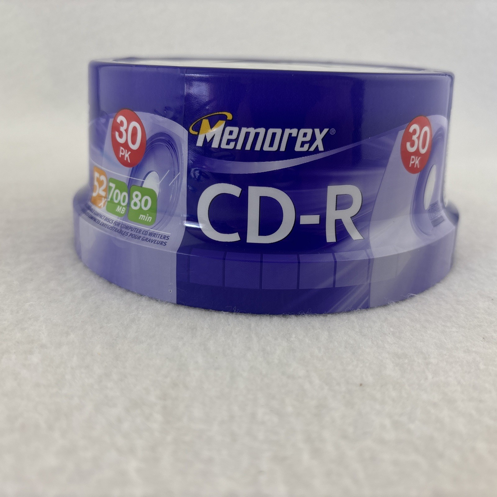 Memorex CD-R 30-Pack – 700 MB / 52x – 2004 New Old Stock – Factory Sealed