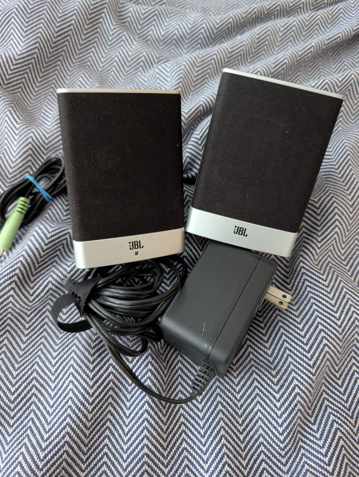 JBL Computer Desktop Rhythm Speakers W/ Power Adapter-TESTED HP 5187-8359