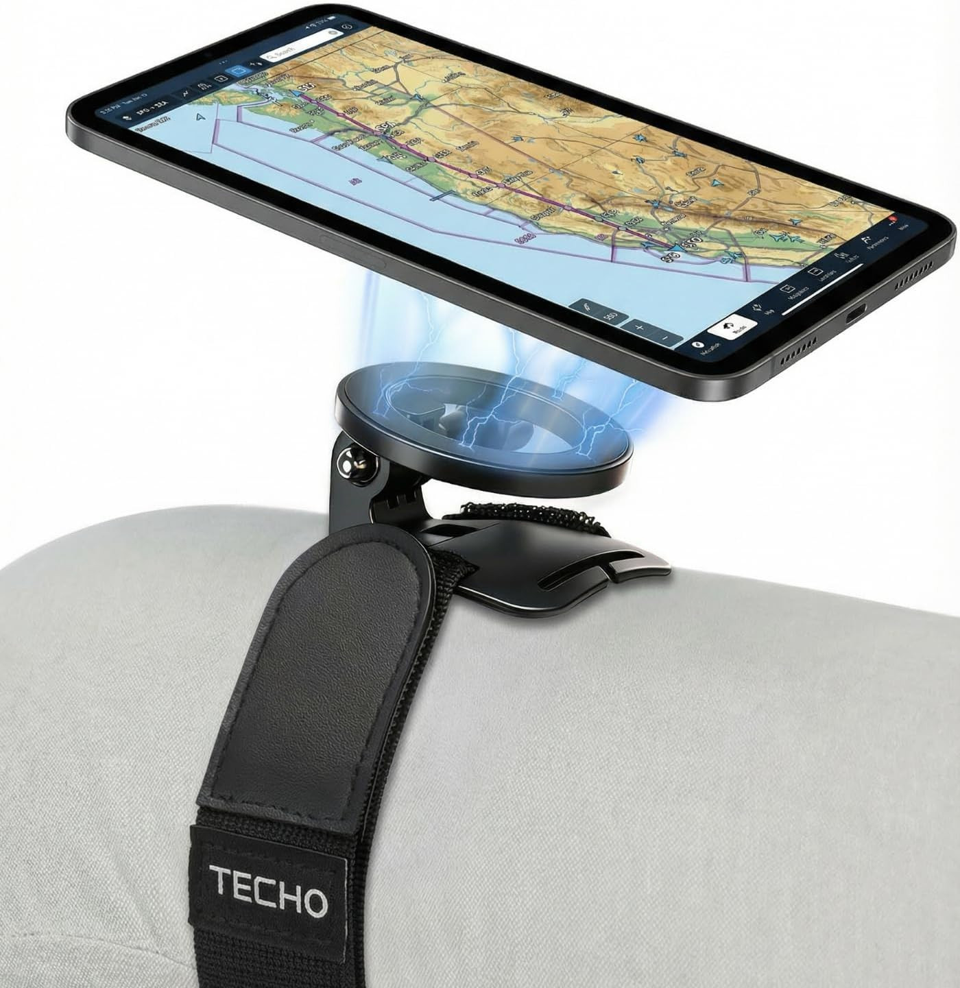 Magnetic Pilot Kneeboard Tablet Holder Cockpit Navigation Aviation Strap