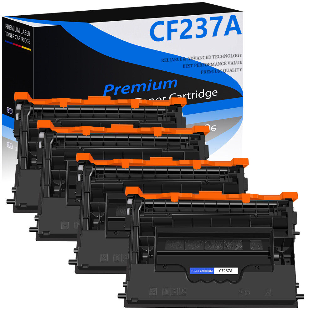 4PK Compatible Toner Cartridge Replacement for HP 37A CF237A M607n M608dn M609