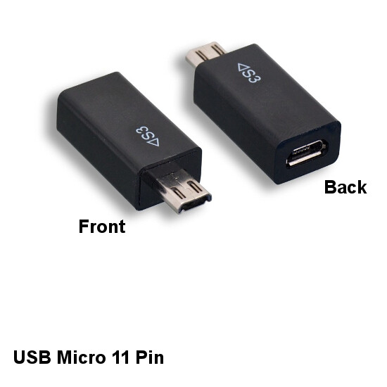 Kentek USB 2.0 Micro B Female to Micro 11 Pin Male Adapter for Samsung Galaxy