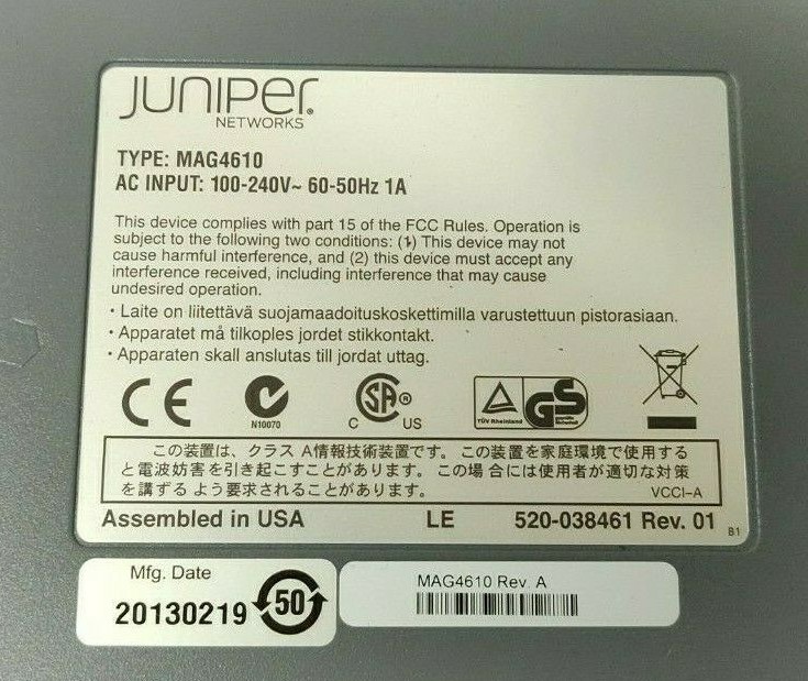 Juniper Networks MAG4610 Junos Pulse Security Gateway 