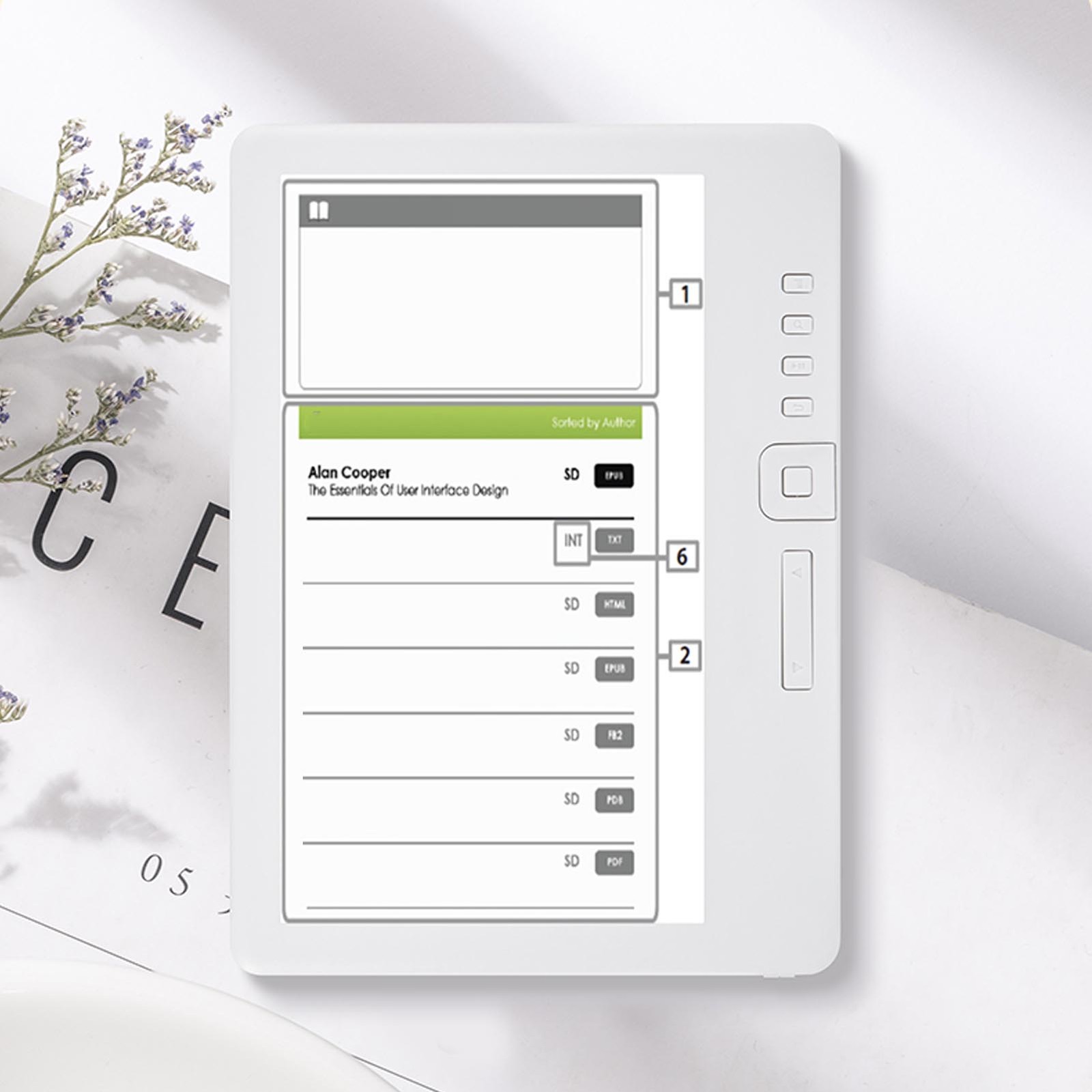 7 Inch LCD E Reader With Adjustable Font And Brightness For Enhanced Reading
