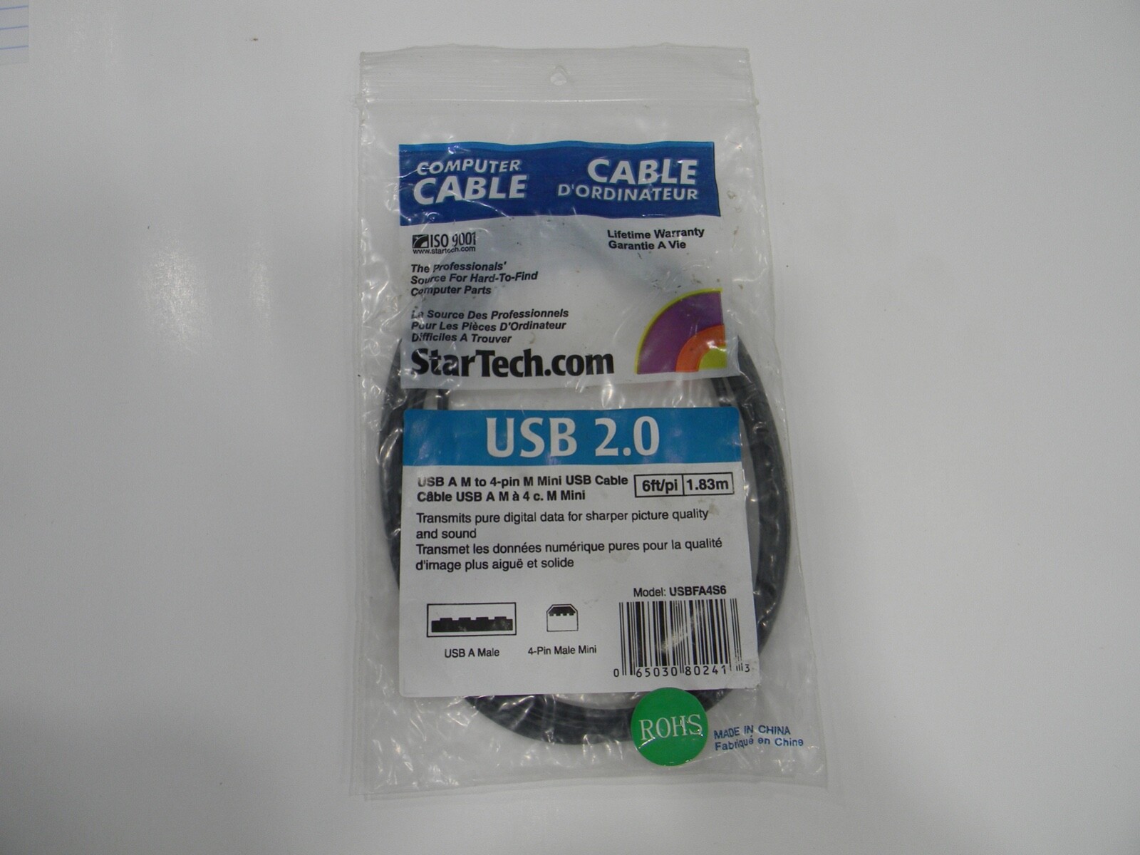 StarTech USB A M to 4-Pin mini USB Cable