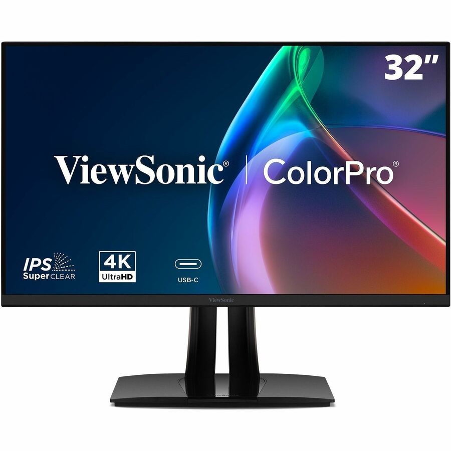 ViewSonic VP3256A-4K 32 Inch 4K ColorPro Monitor, IPS Panel with 100% sRGB and