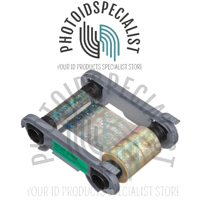 Genuine Evolis RVA222NAAA Globes Holographic Ribbon - Primacy2 - 400 prints