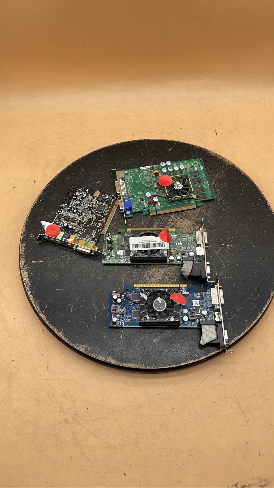Asus ATI WX085 GeForce 7300GS Radeon HD 4350 & Philips PSC724 For Parts Lot of 4