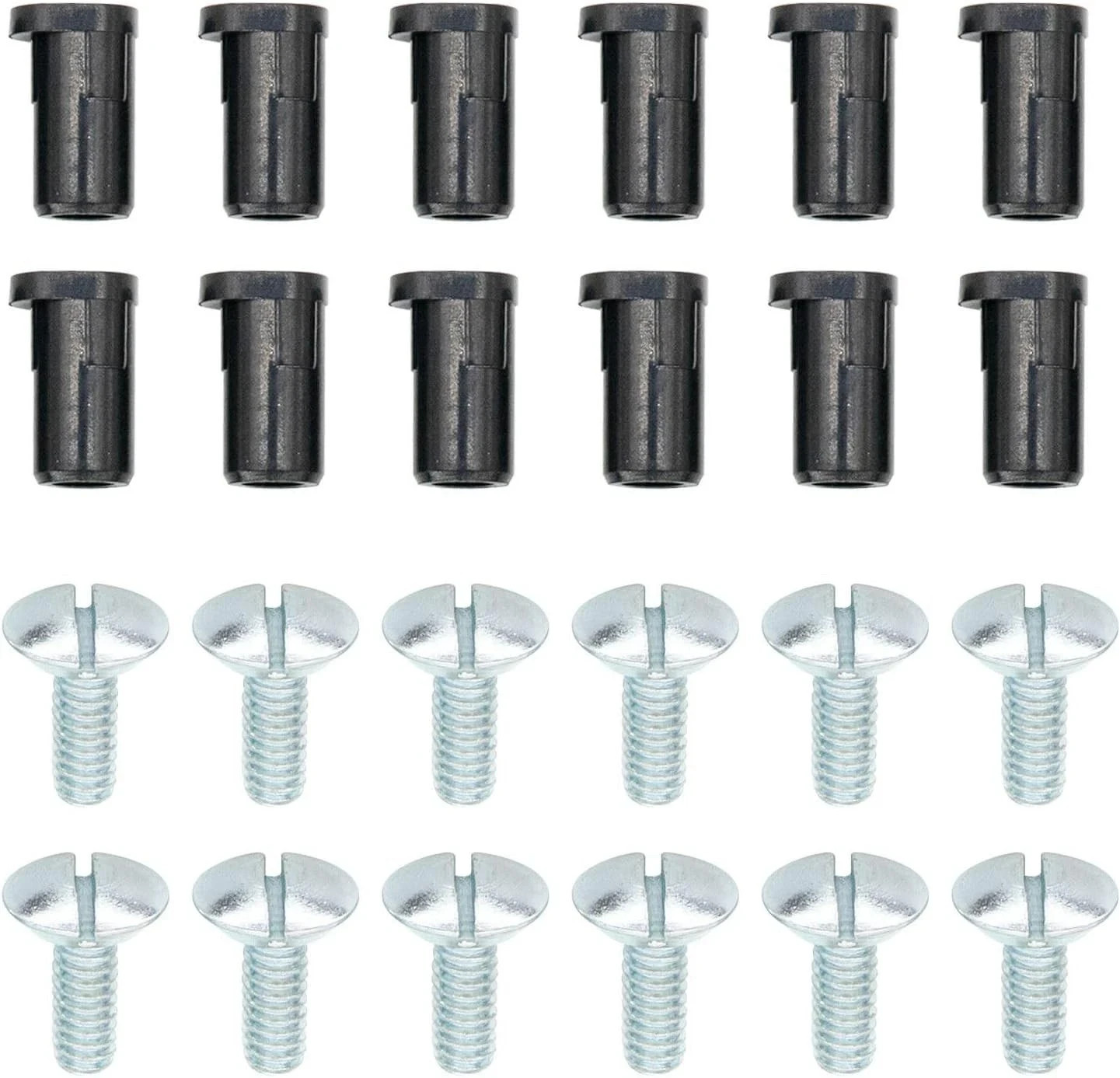 12Pcs Center Caps & 12Pcs Screws Kits Compatible with Bronco F150 Van,560-3026