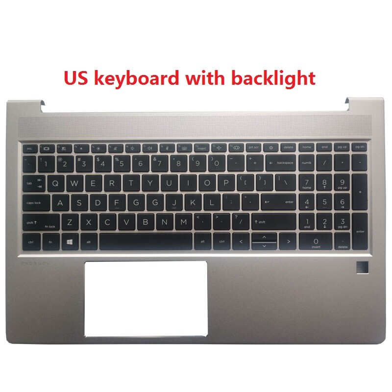 Laptop NEW FOR HP ProBook 650 G8 655 G8 US/UK Keyboard Palmrest Case M49545-001