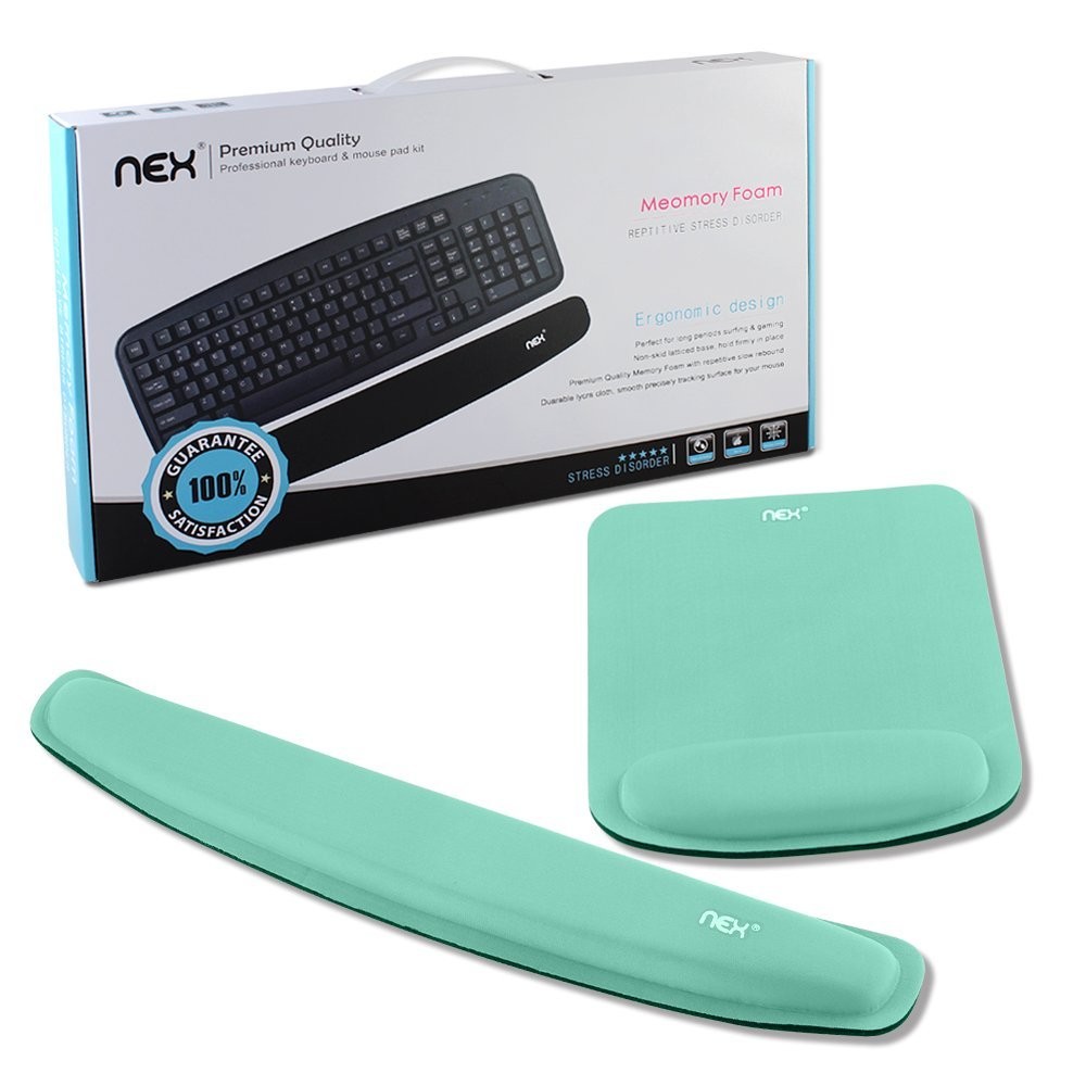 Wrist Rest Support for Mouse Pad&Keyboard Set Ergonomic Mousepad Typing Pad