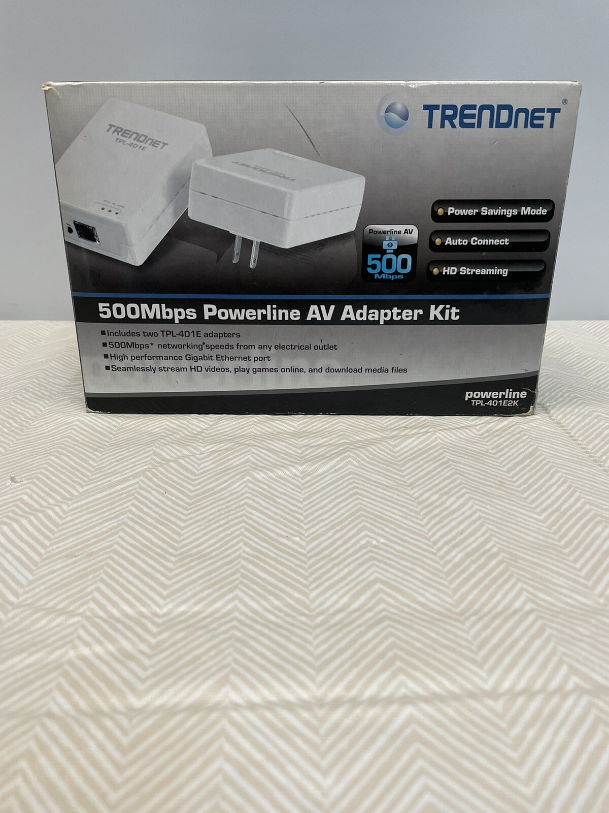 TRENDnet TPL-401E2K Powerline 500 AV Gigabit Adapter Kit Up to 500Mbps