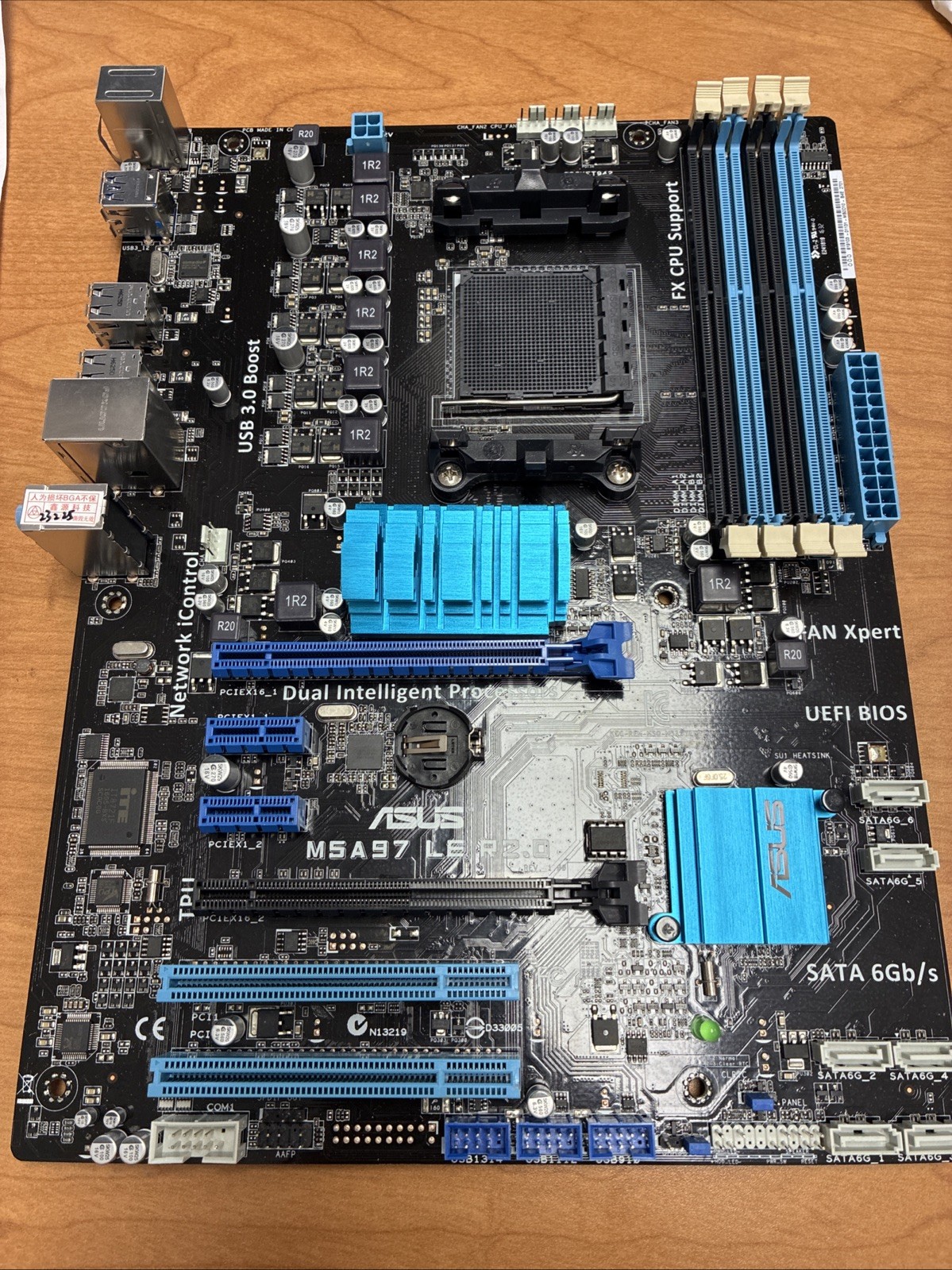 [FOR PARTS] ASUS MSA97 LE R2.0 MOTHERBOARD DUAL INTELLIGENT PROCESSORS BOARD