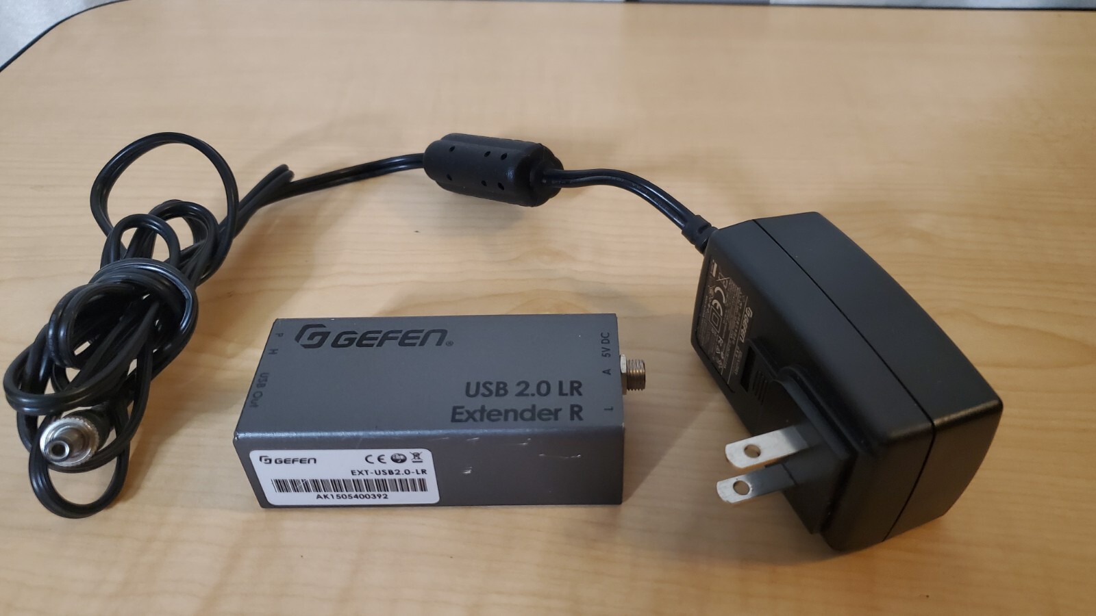 Gefen EXT-USB2.0-LR Cat5 USB 2.0 Extender S & R w/ Original GEFEN power adapter