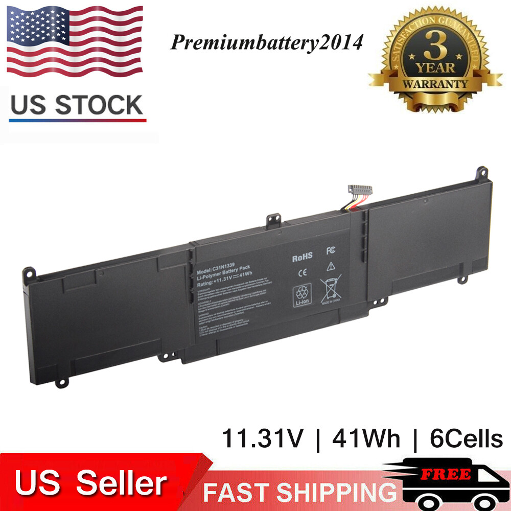  Battery For ASUS ZenBook UX303 UX303L Q302L TP300L  Series Laptop C31N1339 US