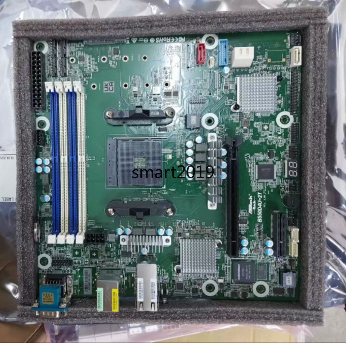 For ASRock Rack B550D4U-2T AMD Ryzen 5000 mATX Server Board 10GbE IPMI