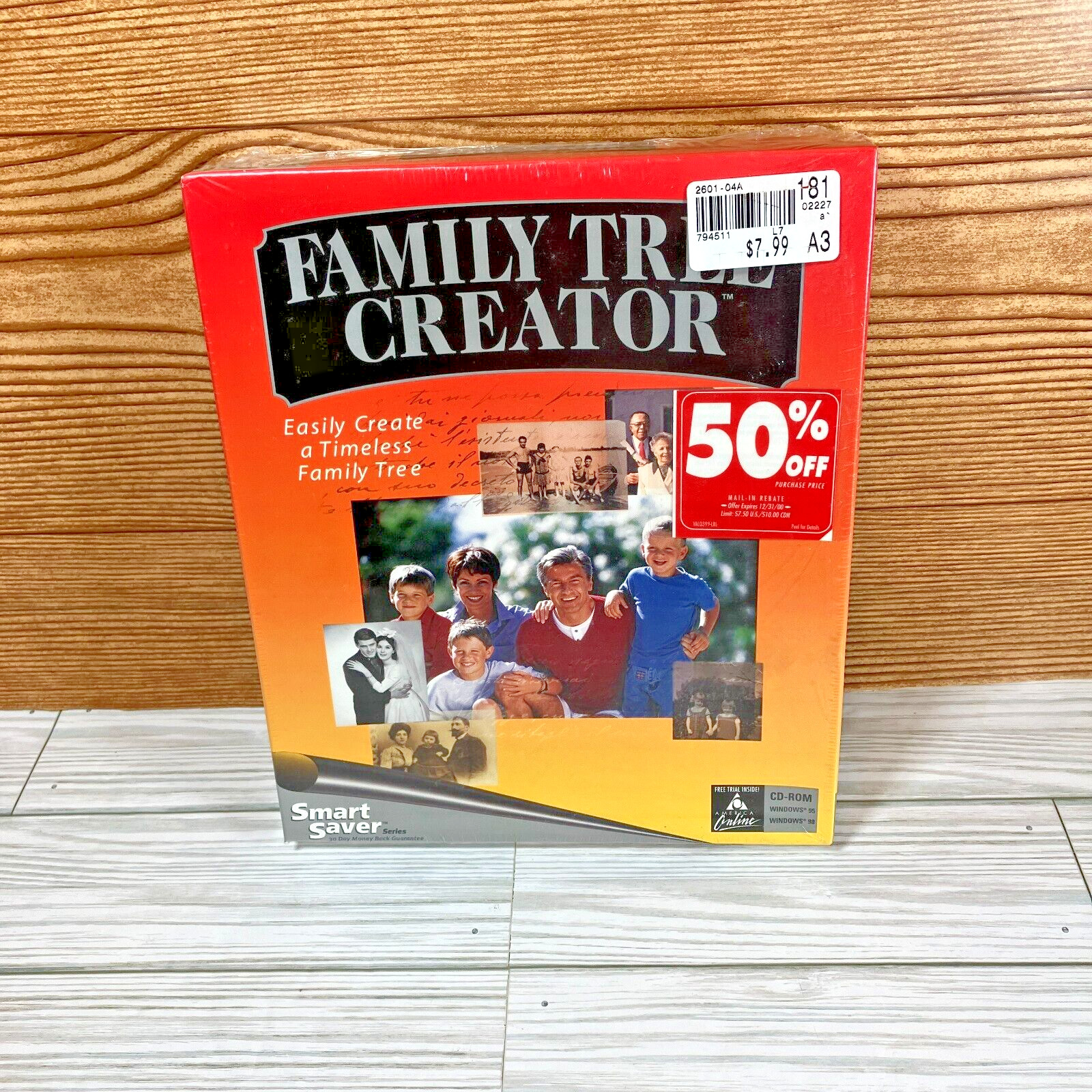 Smart Saver Family Tree Creator Windows 95/ 98 New Sealed