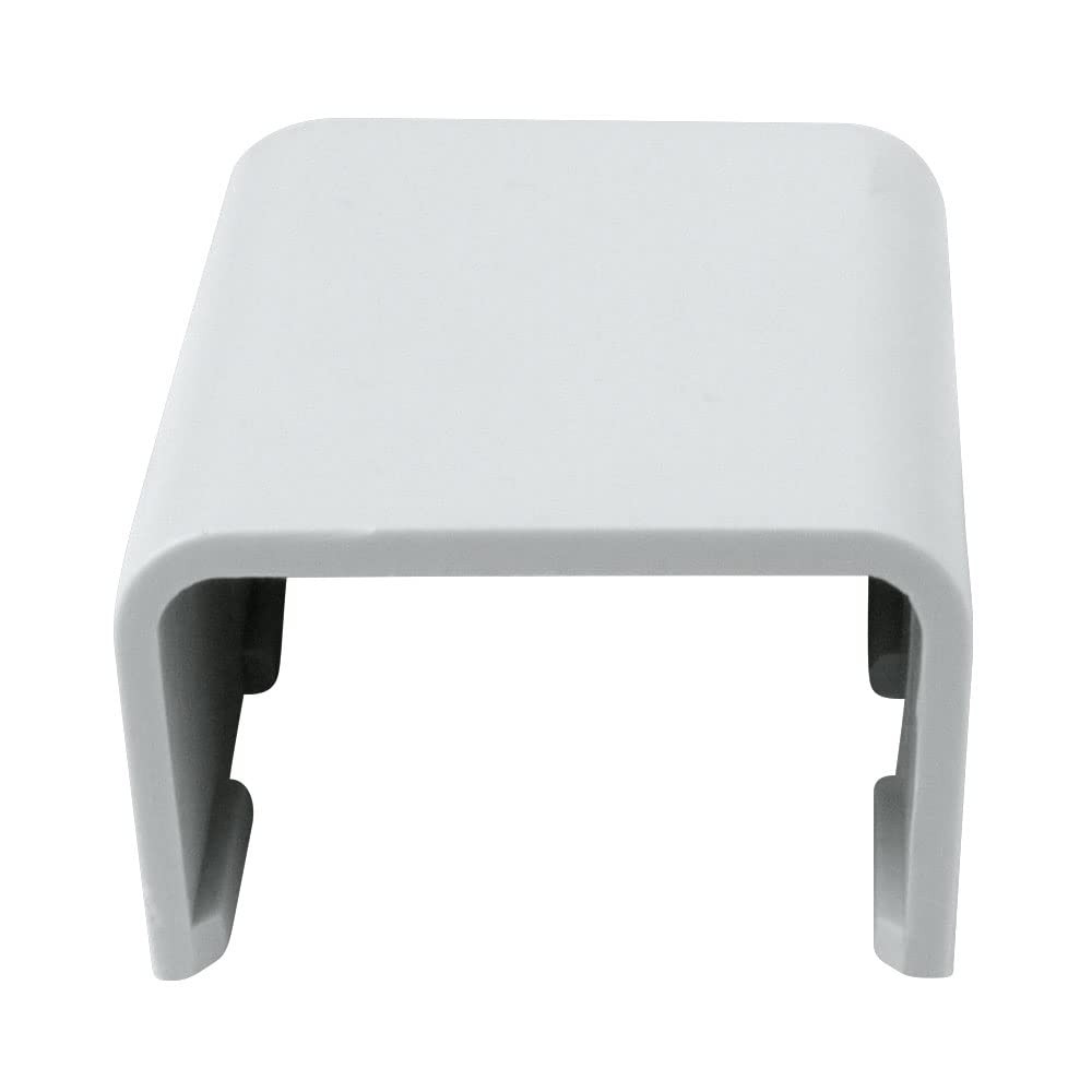 Construct Pro 5 Pack Raceway End-caps 1.38in White Electrical Wire Cover