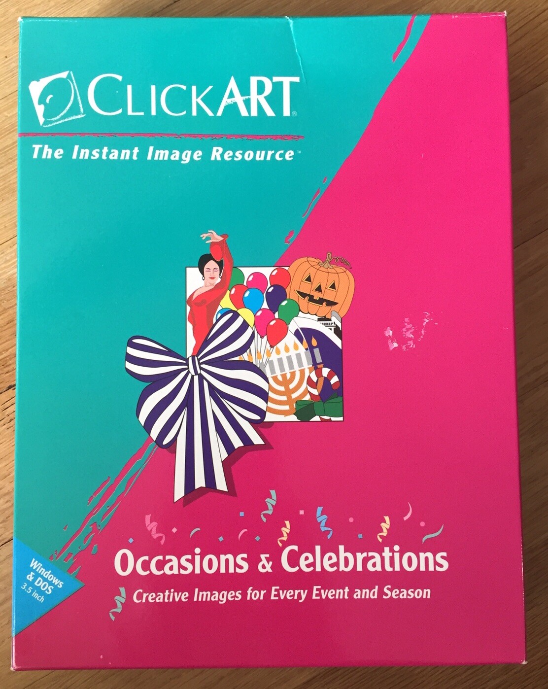 VTG Software 1993 Clip Art ClickArt Occasions & Celebrations 3.5” Floppy Win/DOS