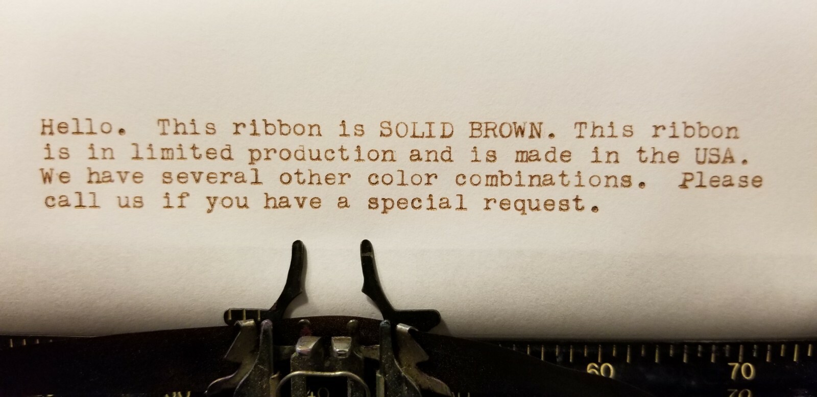 Smith Corona	Silent Super BROWN Ink Typewriter Ribbon + Fast Shipping