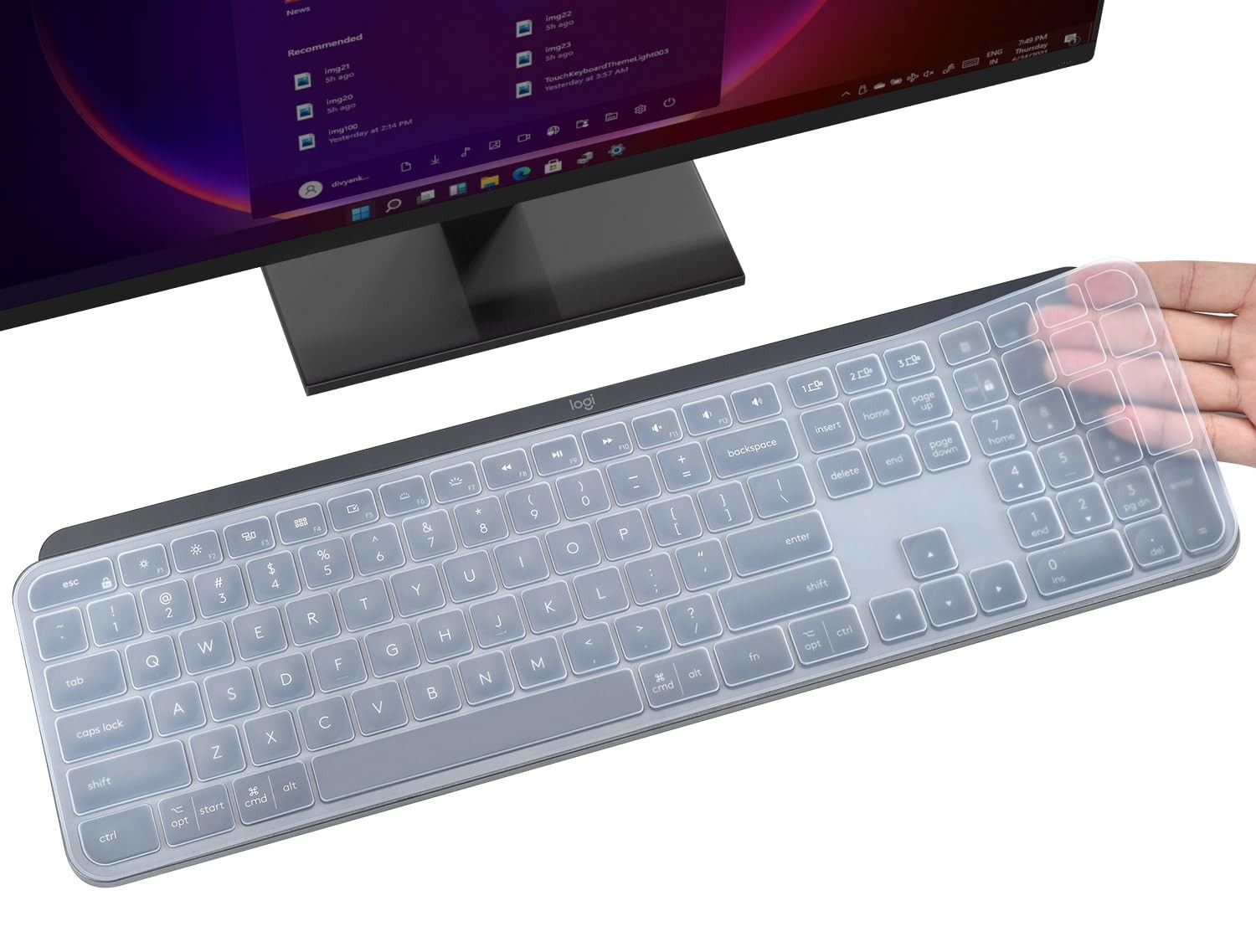Keyboard Cover Skin for Logitech MX Keys S & MX Keys Wireless Keyboard