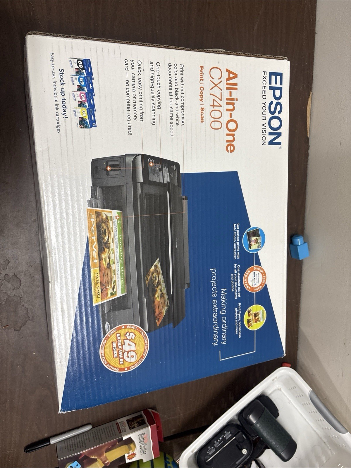 Epson Stylus CX7400 Color Inkjet Printer New Sealed
