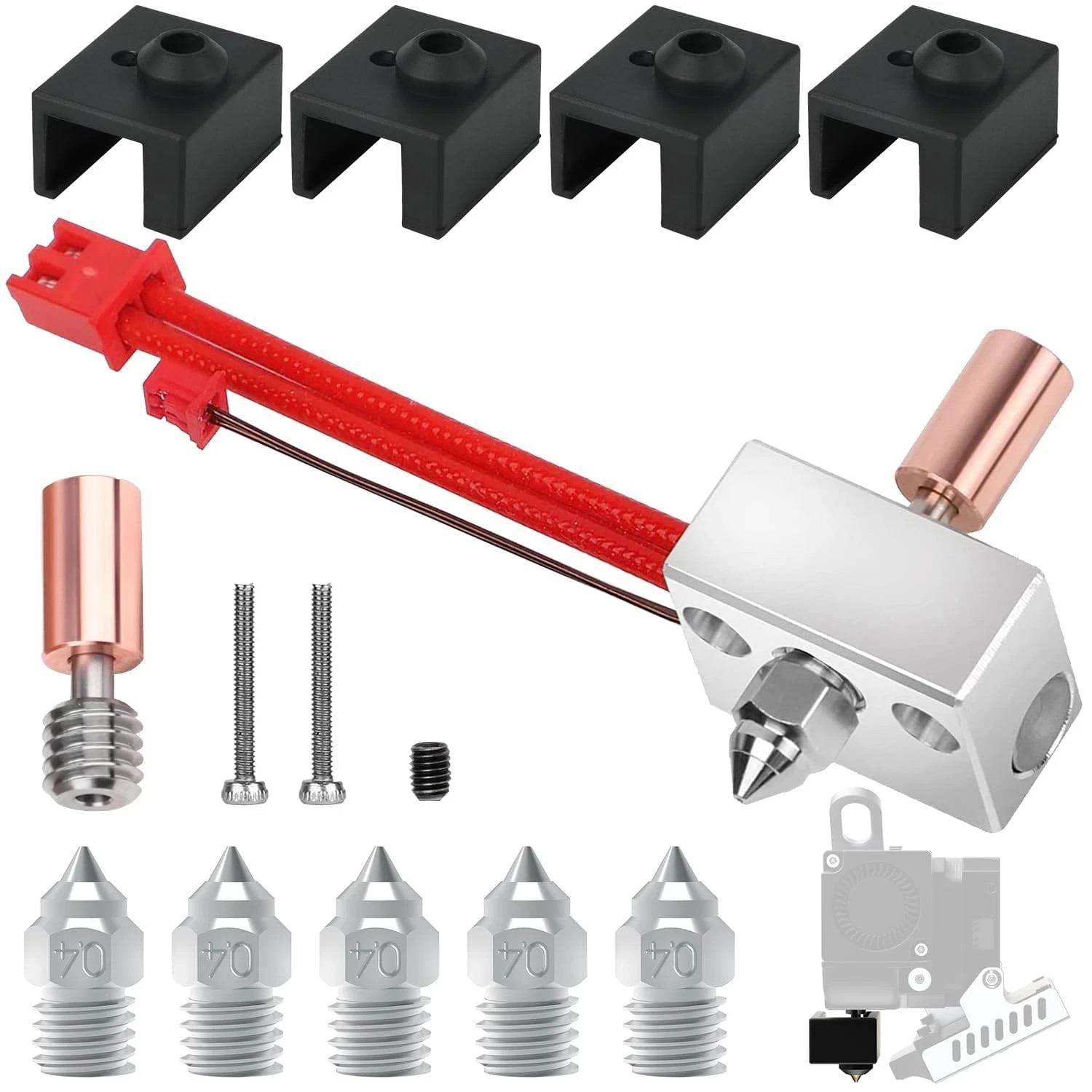 Sprite Extruder Upgrade Heater Block Kit for Creality, Ender 3 S1 Pro