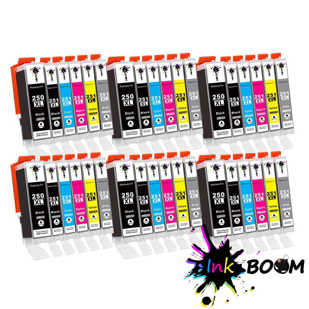 36 Ink Cartridge for PGI-250 CLI-251 PIXMA IP8720 MG7520 MG6320 MG7120