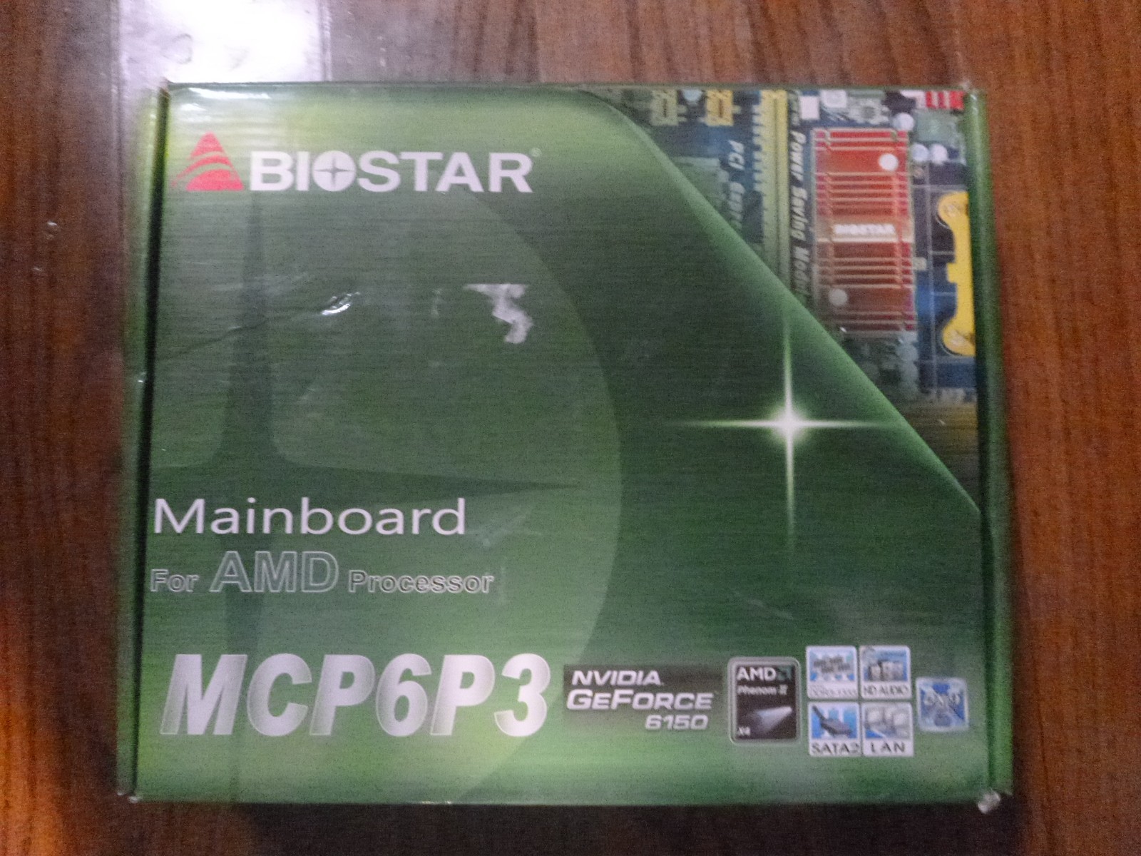 Biostar Mainboard MCP6P M2+ DDR2 S-ATA 2  NVIDIA GeForce 6150 New In Box