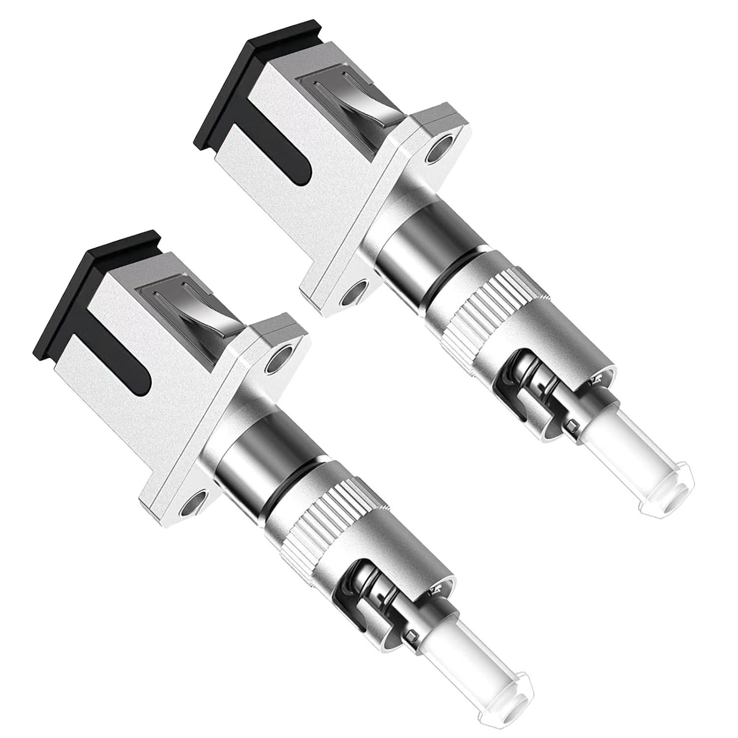 2-Pack ST to SC Adapter, Single Mode 9/125Um SC/UPC Female to ST/UPC Male Fiber