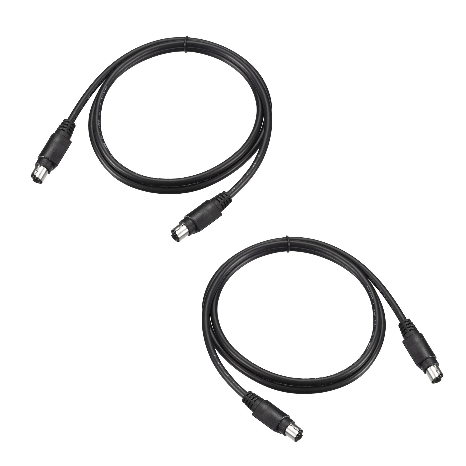 2Pcs 6P 3.28 Feet PS/2 Extension Cable MOUSE KEYBOARD Male to Male