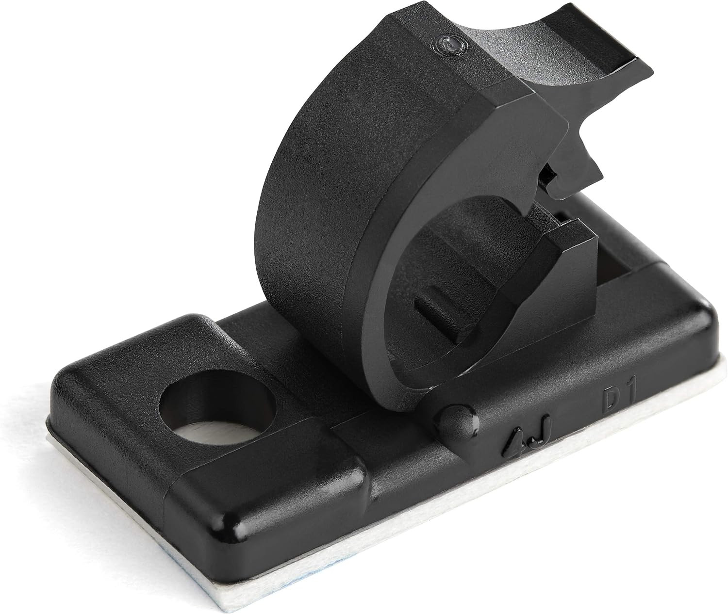 StarTech 100 Adhesive Cable Management Clips, Black, TAA, Sticky (CBMCC1)